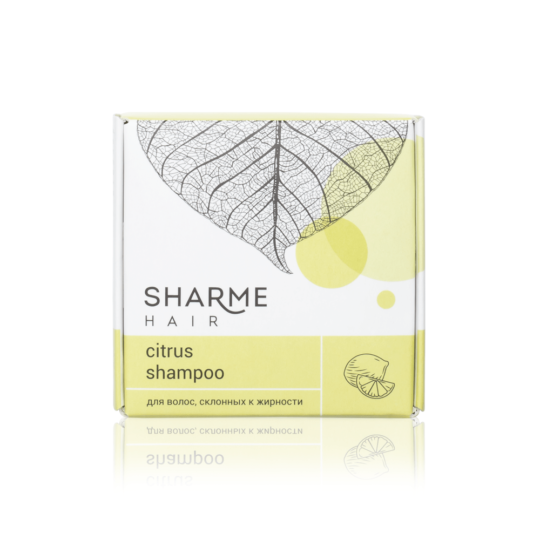 Натуральный твердый шампунь Sharme Hair Citrus (цитрус)